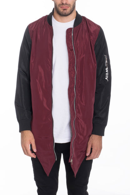 Stacey B's Mens Casual Windbreaker Satin Jacket
