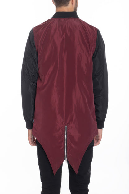 Stacey B's Mens Casual Windbreaker Satin Jacket