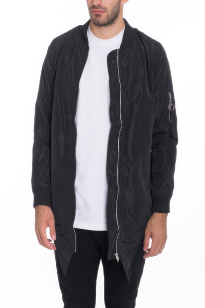 Stacey B's Mens Casual Windbreaker Satin Jacket