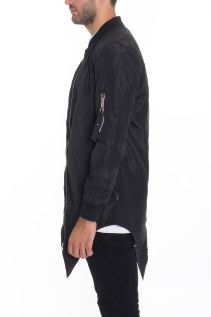 Stacey B's Mens Casual Windbreaker Satin Jacket