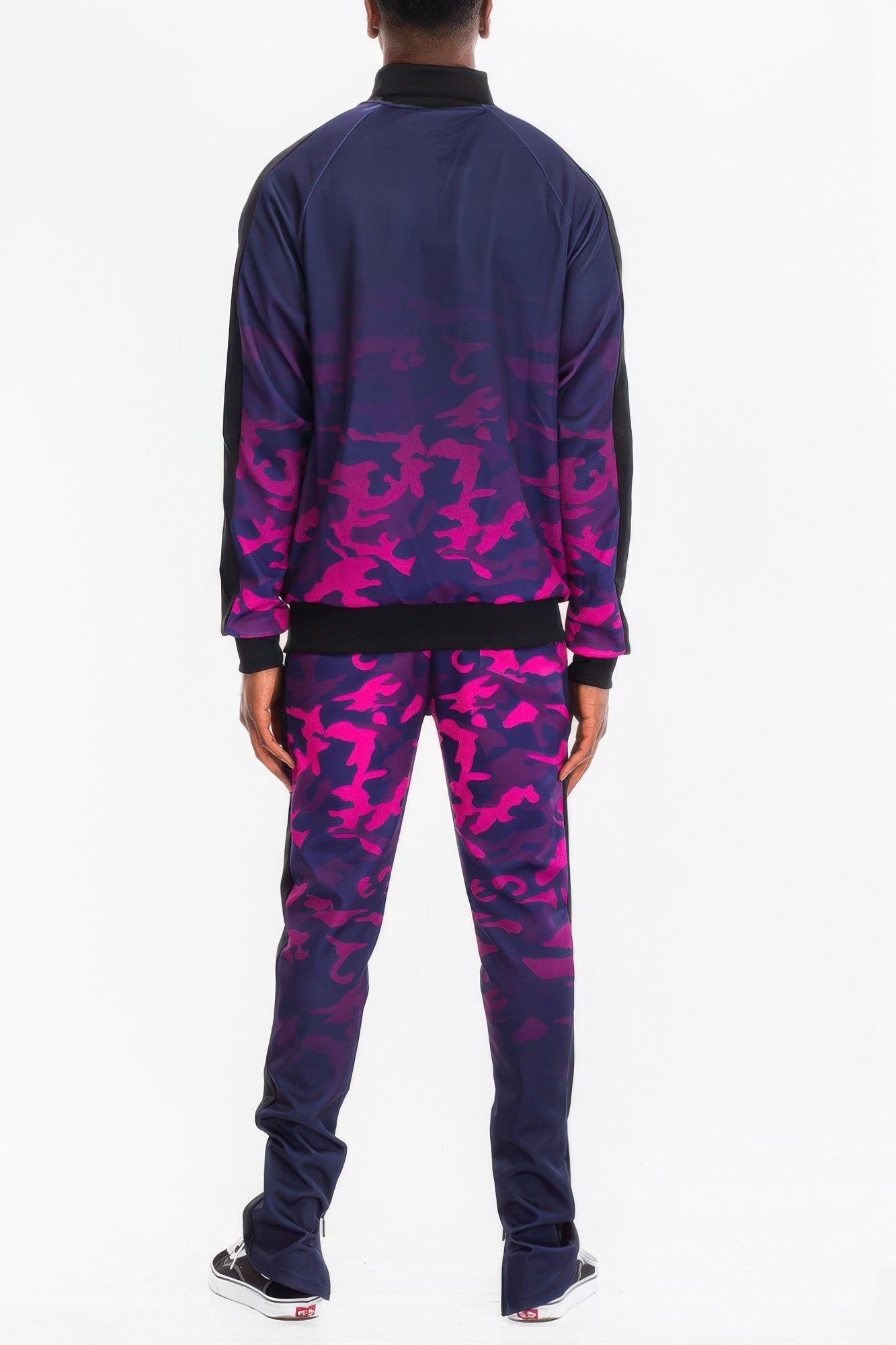 Stacey B's Mens Camo Ombre Print Track Pants