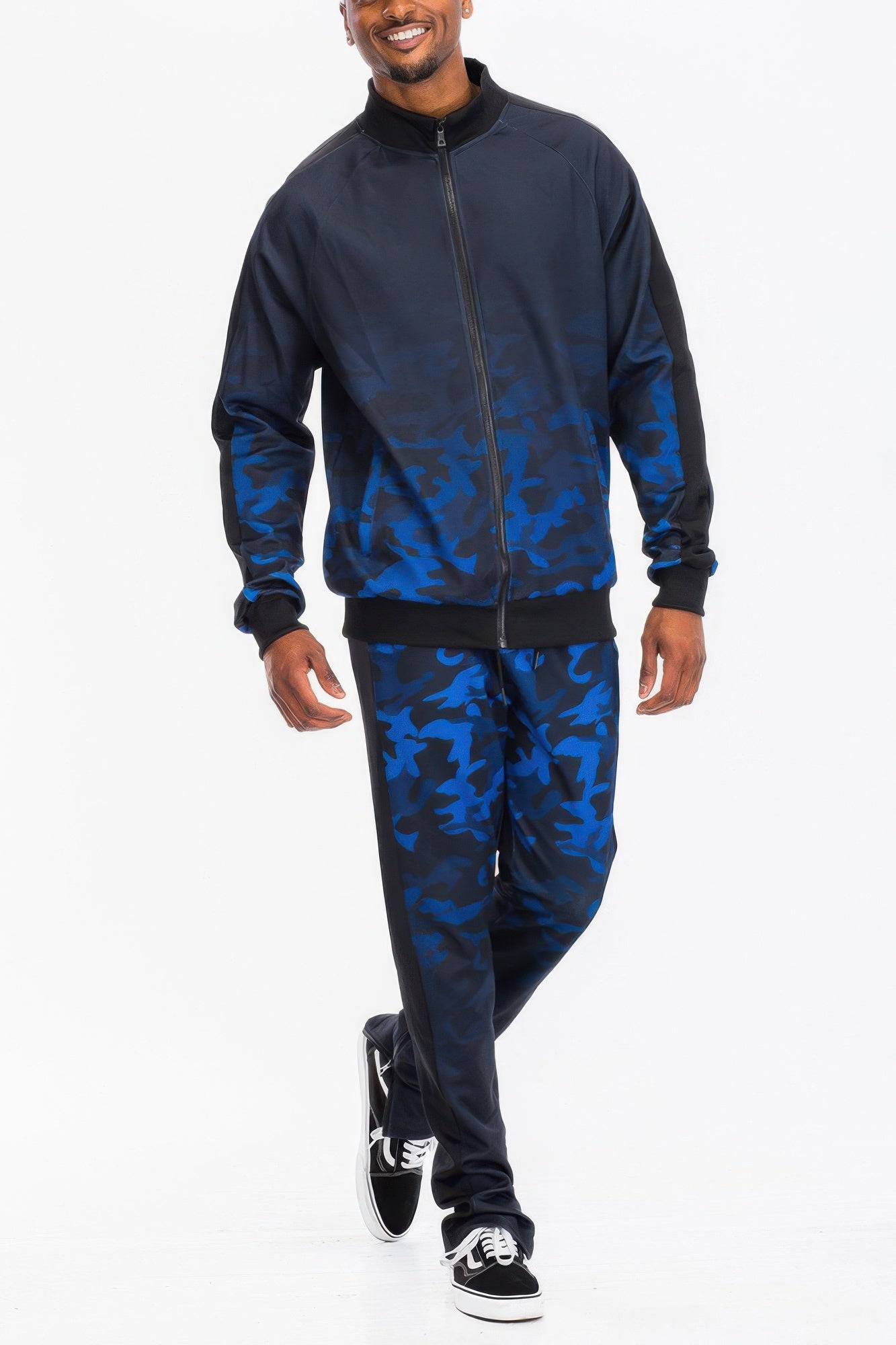 Stacey B's Mens Camo Ombre Print Track Pants