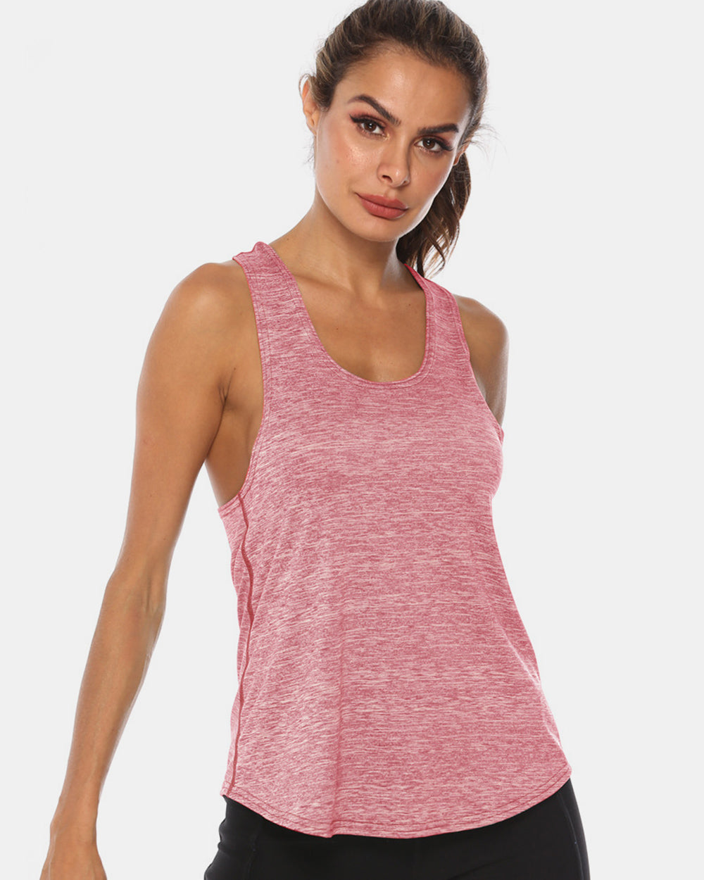 Stacey B's Full Size Scoop Neck Wide Strap Active Tank