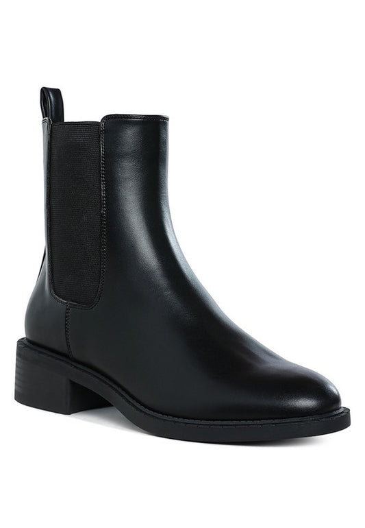 Stacey B's Tripoli Stacked Heel Chelsea Boots