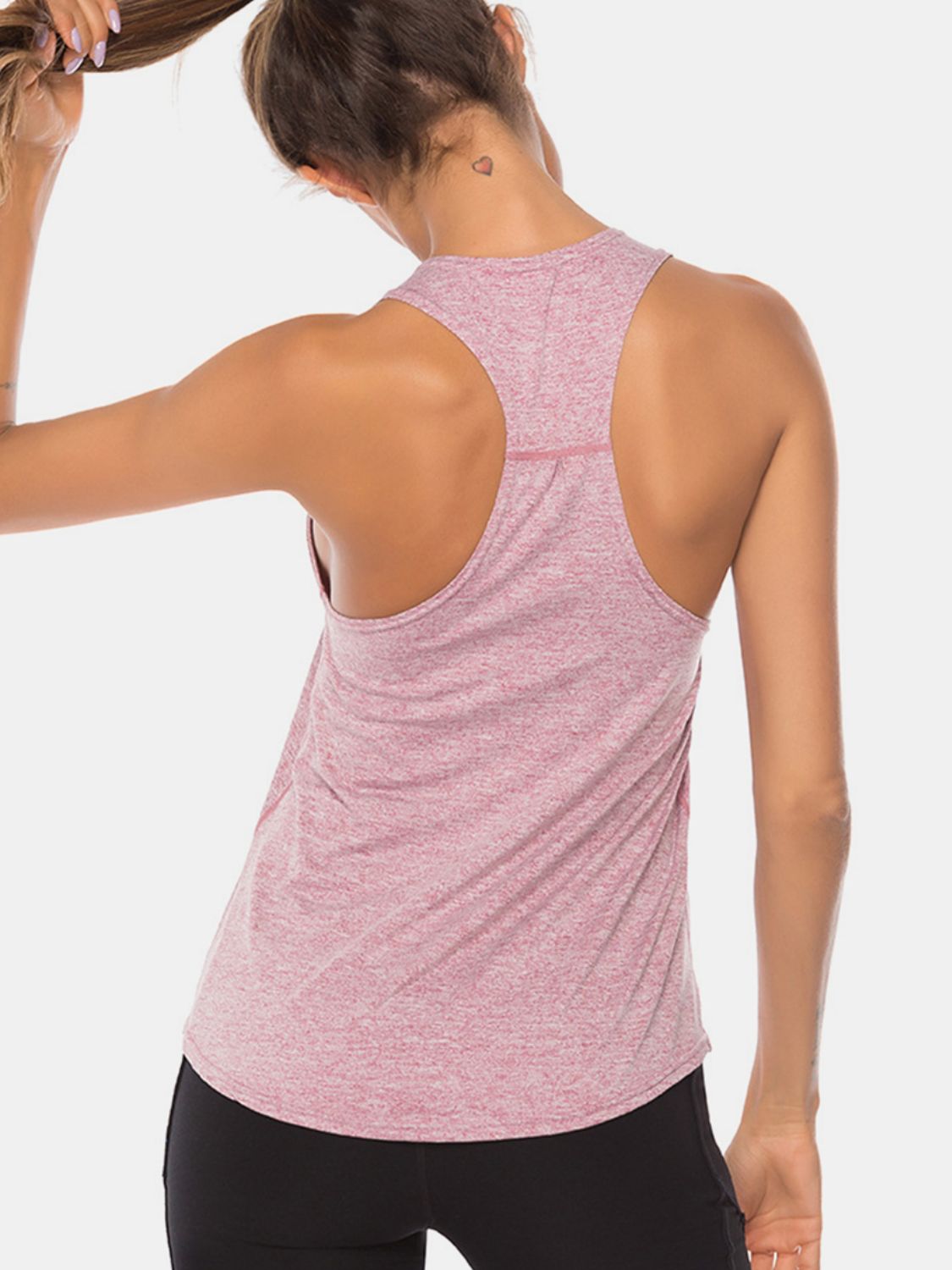 Stacey B's Full Size Scoop Neck Wide Strap Active Tank