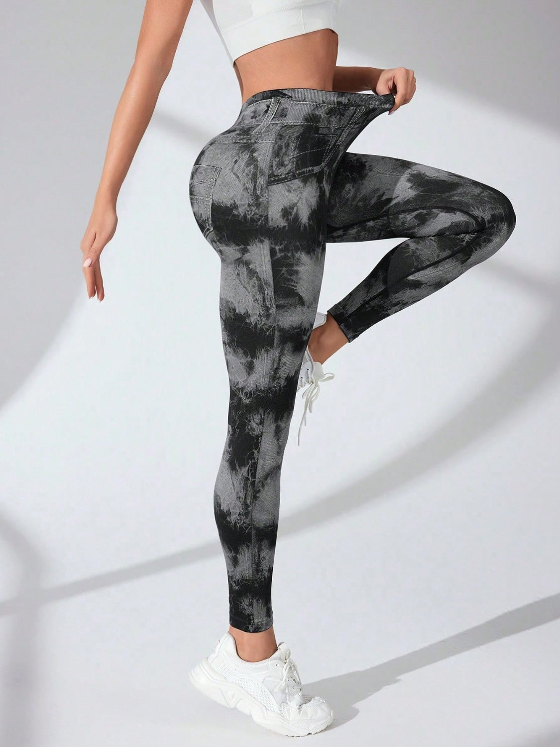 Stacey B's Tie-Dye High Waist Active Leggings