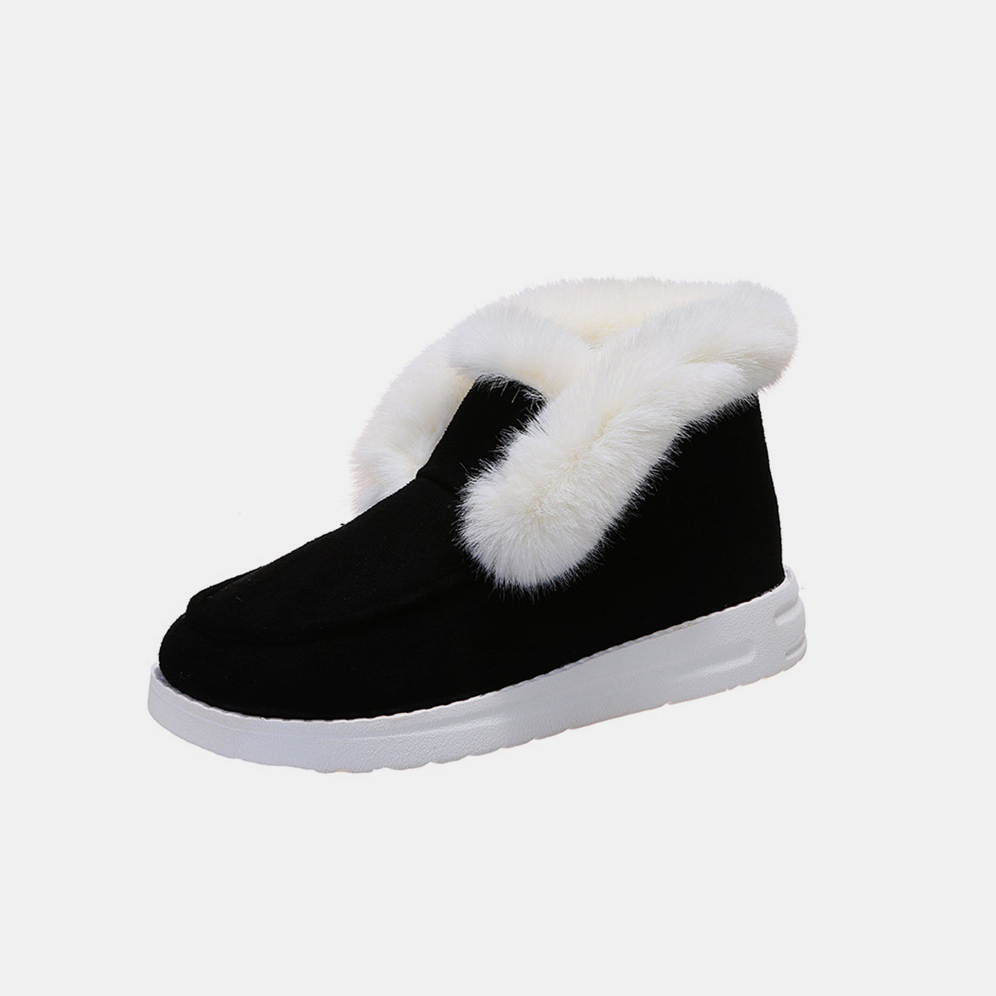 Stacey B's Furry Suede Snow Boots