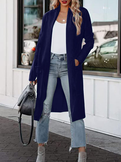 Stacey B's Open Front Dropped Shoulder Outerwear