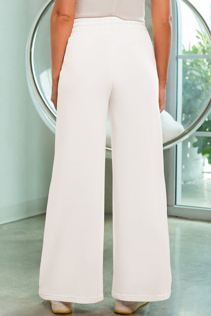 Stacey B's Drawstring Wide Leg Pants with Pockets