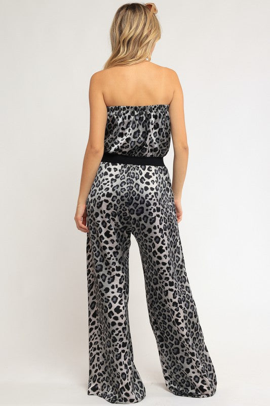 Stacey B's Printed Plus Jumpsuit