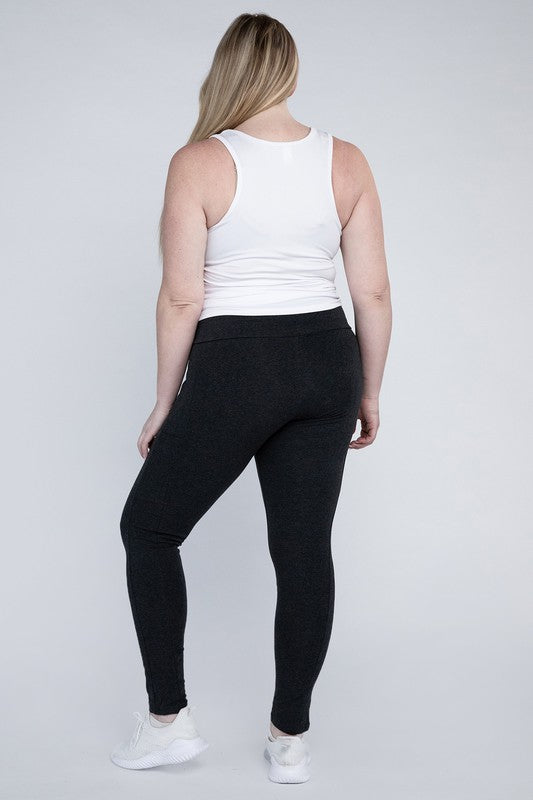 Stacey B's Plus Everyday Leggings with Pockets