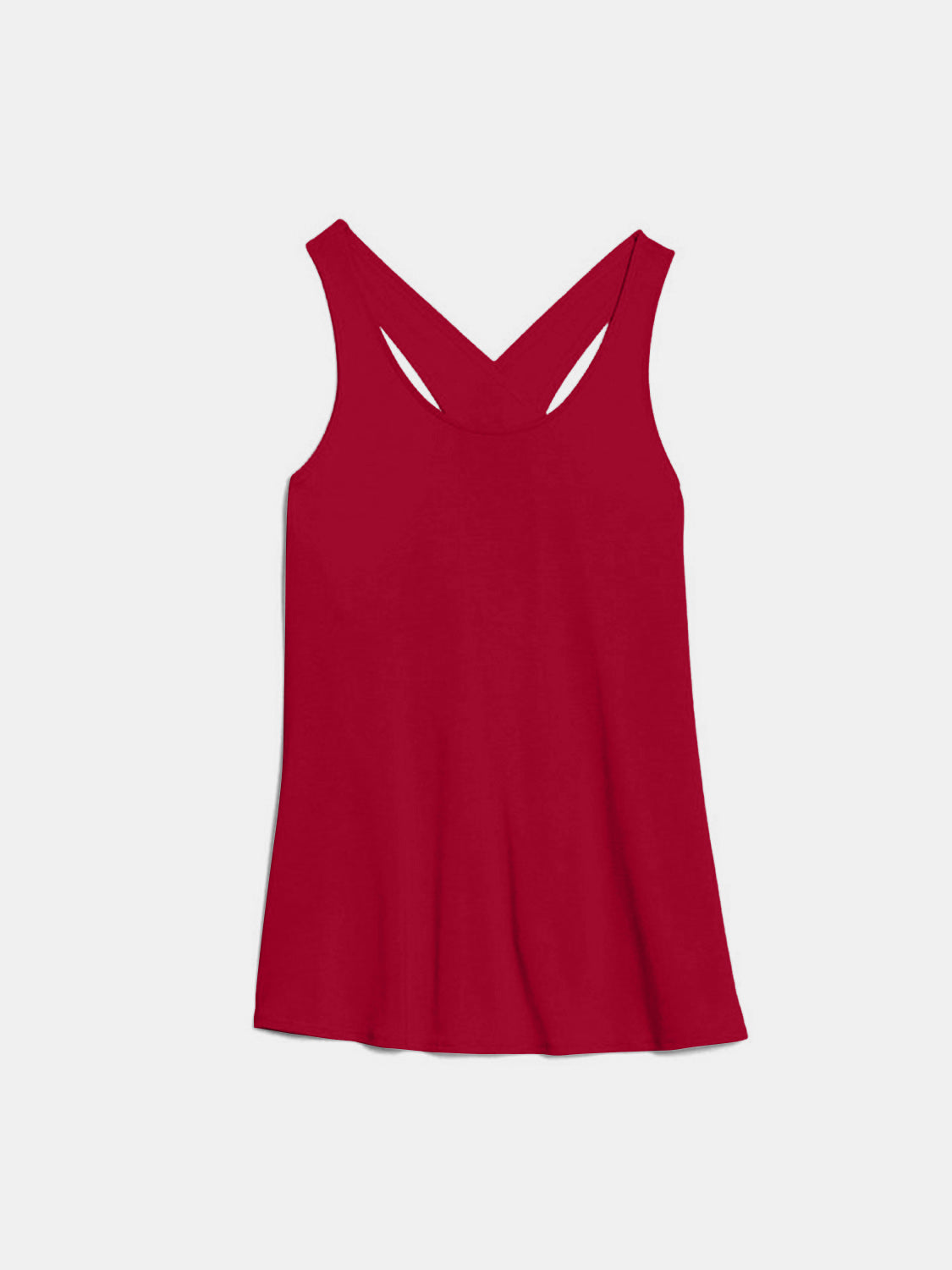 Stacey B's Crisscross Scoop Neck Active Tank