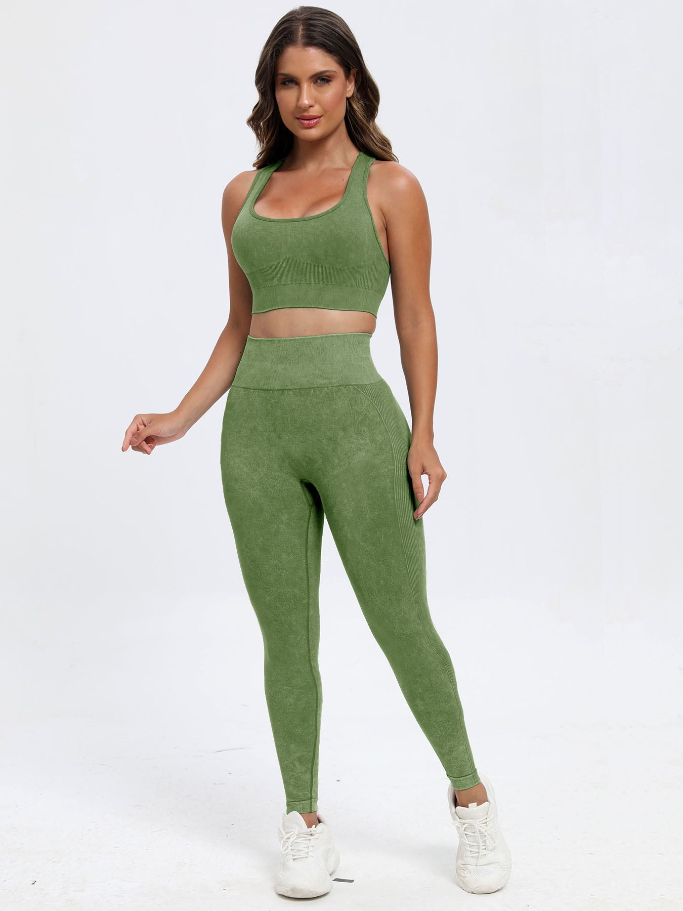 Stacey B's Scoop Neck Wide Strap Top and Pants Active Set