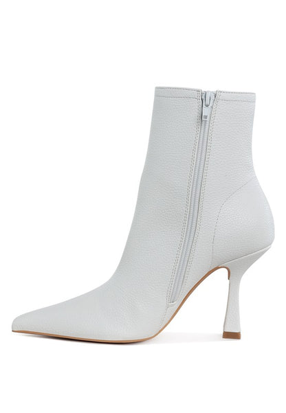 Stacey B's Farnak Pleather Pointed Toe Ankle Boots