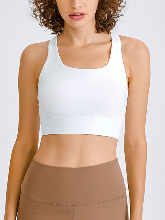 Stacey B's Double Take Square Neck Racerback Cropped Tank