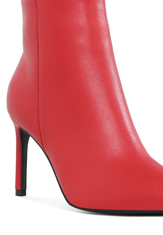 Stacey B's Tatria Textured Stiletto Heel Ankle Boots