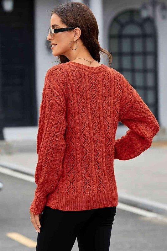 Stacey B's Camille Cable-Knit Sweater