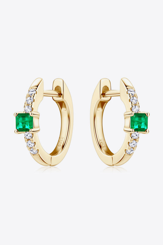 Stacey B's Lab-Grown Emerald Earrings