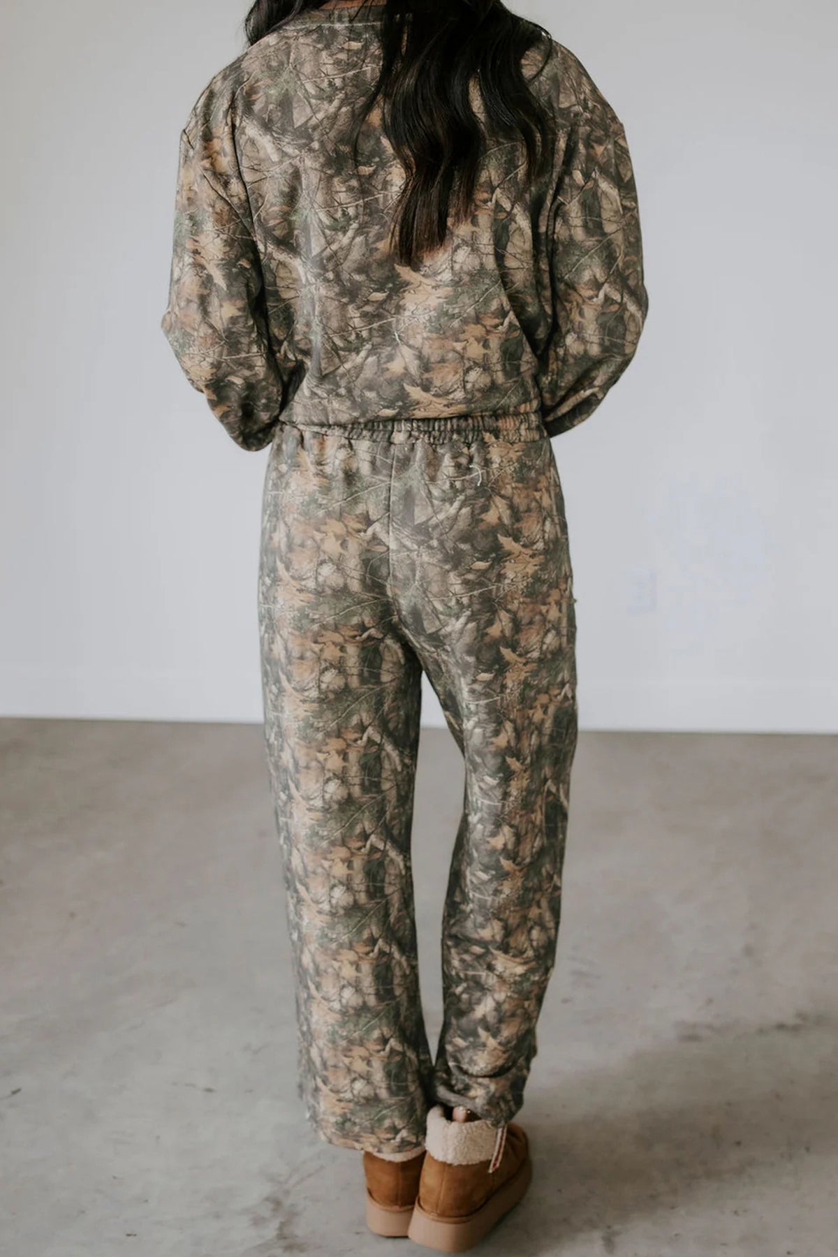 Stacey B's Green Abstract Print Long Sleeve Pant Set