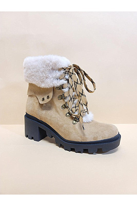 Stacey B's Vini Fur Combat Booties