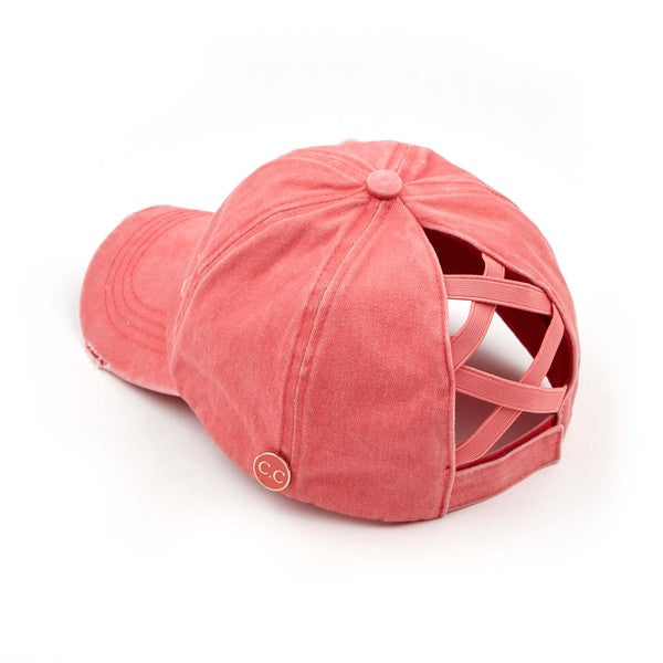 Stacey B's Criss-Cross Cap w/ Buttons