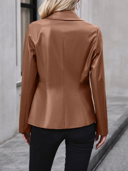 Stacey B's Ivy Lane Button Up Collared Neck Blazer
