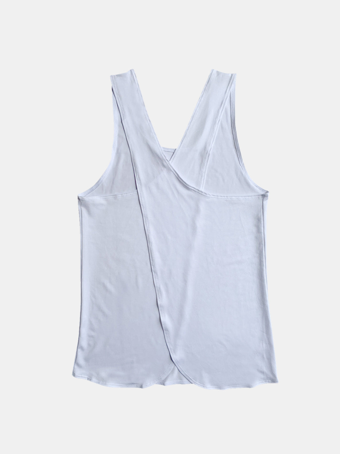 Stacey B's Crisscross Scoop Neck Active Tank