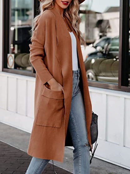 Stacey B's Open Front Dropped Shoulder Outerwear