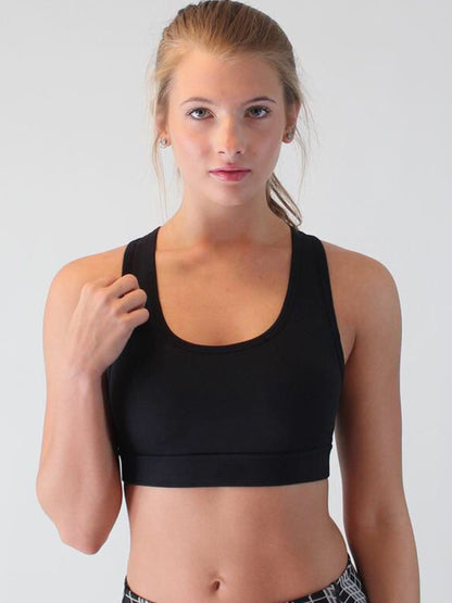 Stacey B's Cutout Scoop Neck Active Tank