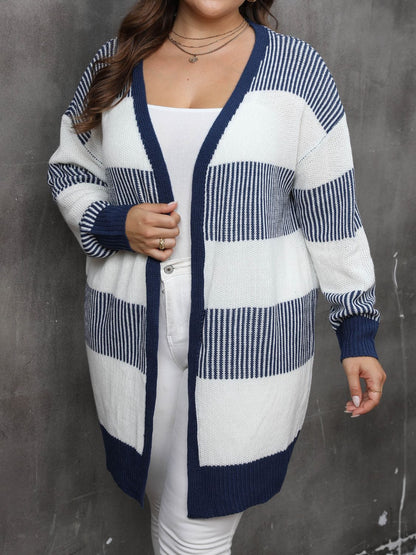Stacey B's  Open Front Long Sleeve Cardigan