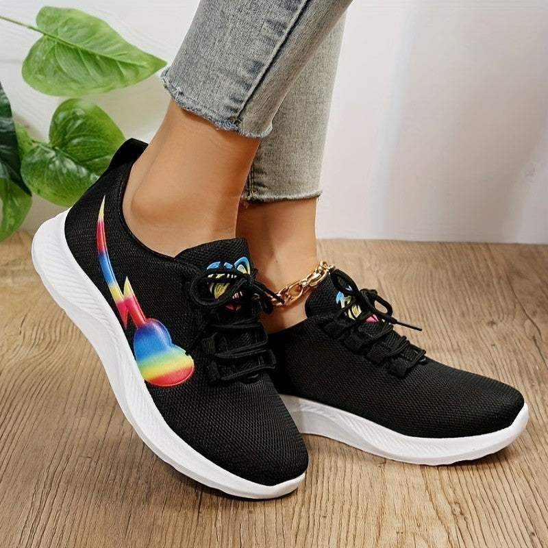 Stacey B's Mesh Lace-Up Sneakers