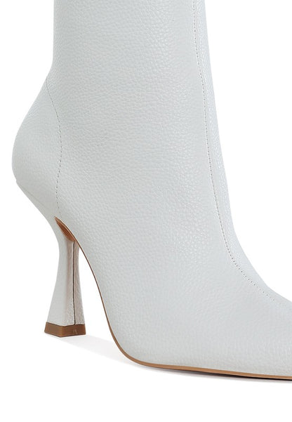 Stacey B's Farnak Pleather Pointed Toe Ankle Boots