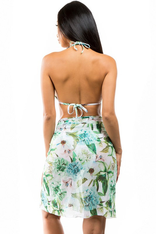 Stacey B's Mesh 2 Piece floral Print