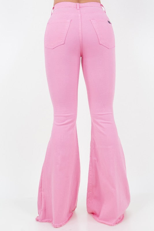 Rodeo Bell Bottom Jean Pink - Inseam 30