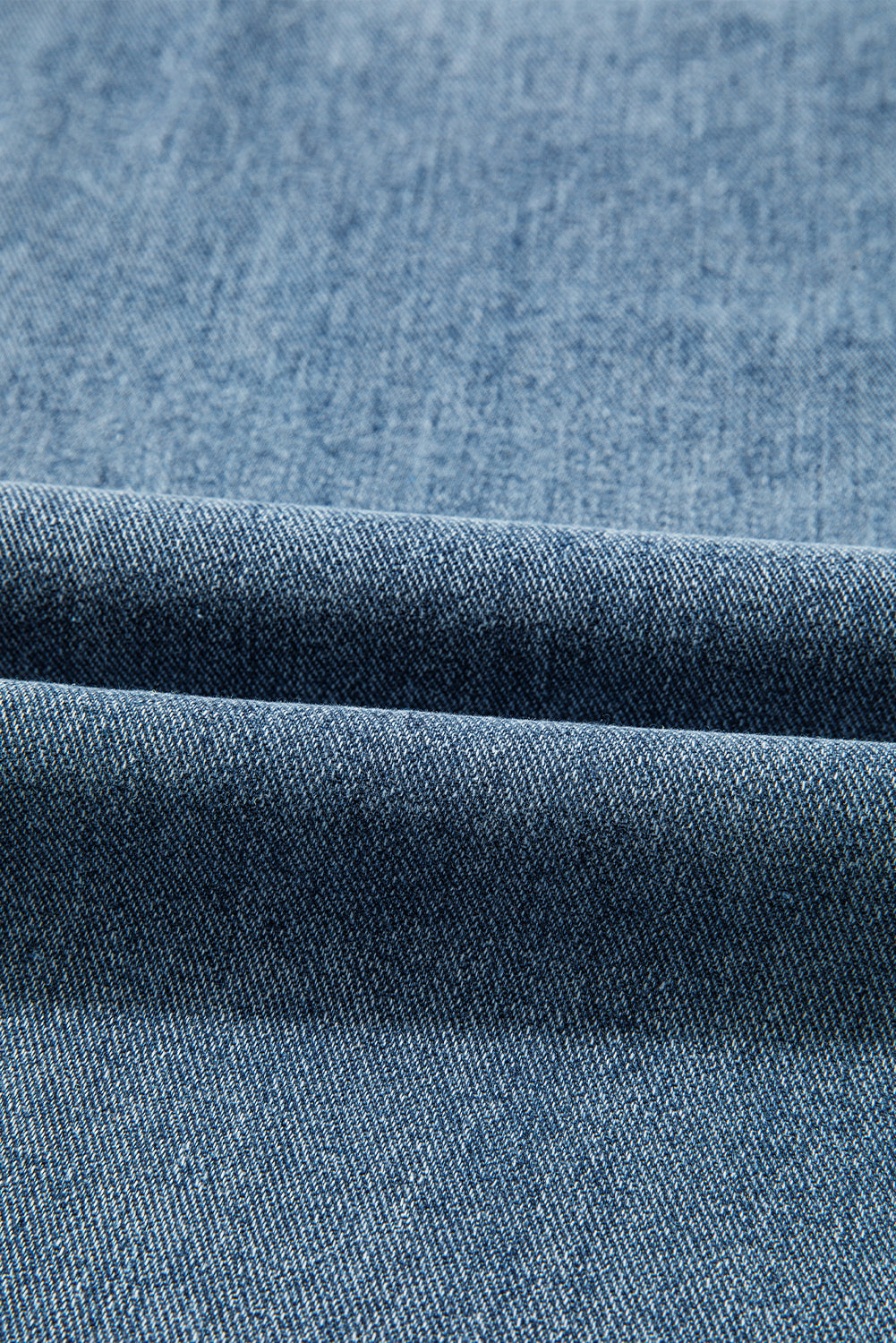 Stacey B's Dusk Blue Embroidered Cropped Wide Leg High Waist Jeans