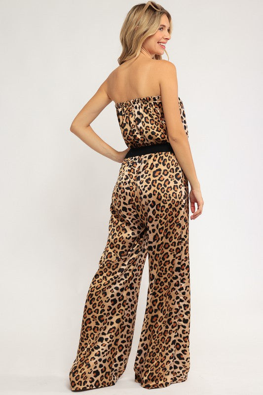 Stacey B's Printed Plus Jumpsuit