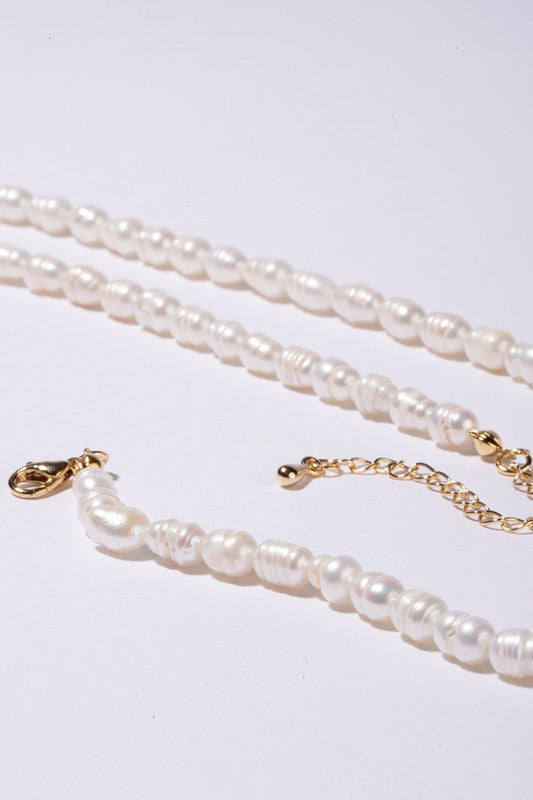 Stacey B's Small-sized natural pearl bracelet, necklace set