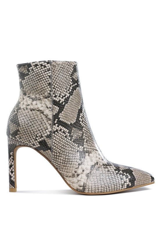 Stacey B's Tatria Textured Stiletto Heel Ankle Boots