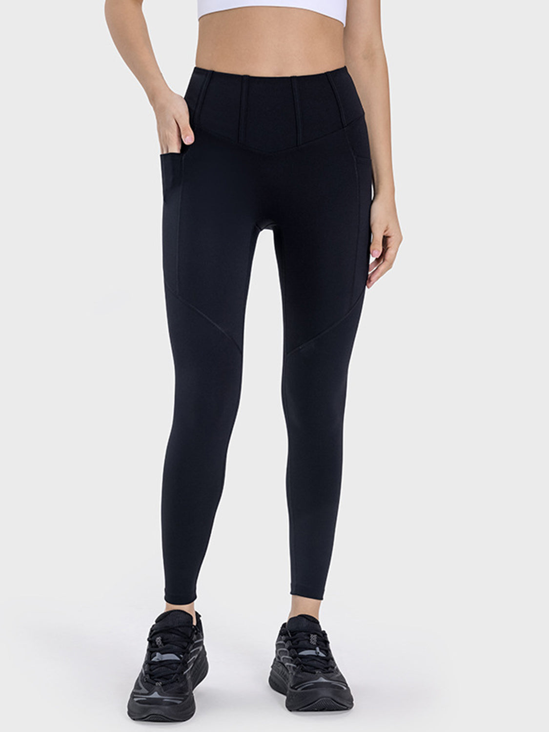 Stacey B's Pocketed High Waist Active Leggings