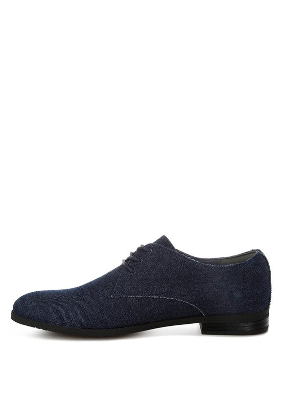 Stacey B's Zapier Men's Denim Oxford Shoes