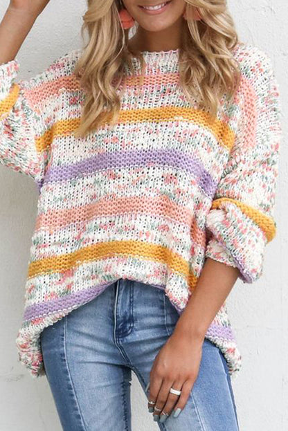 Stacey B's Black Colorblock Drop Shoulder Buttoned Loose Cardigan