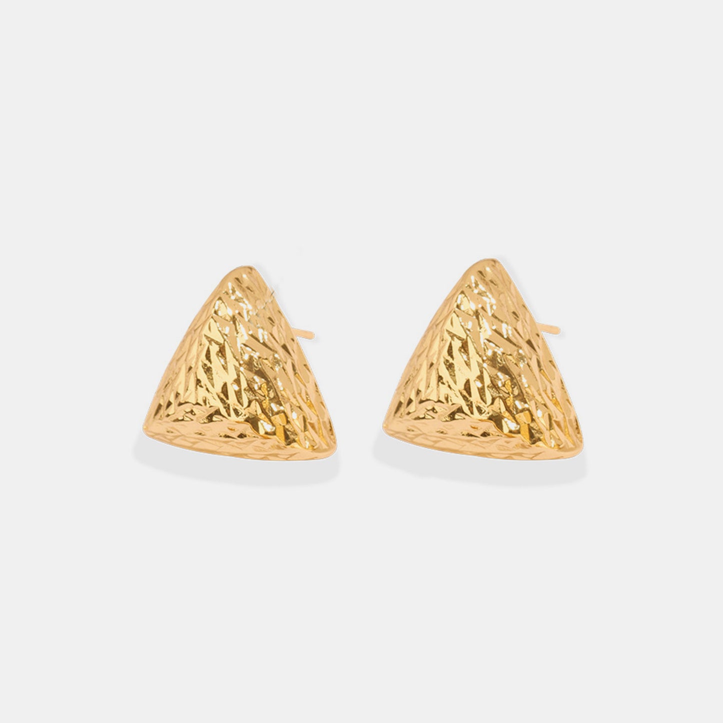 Stacey B's Gold-Plated Geometric Stud Earrings