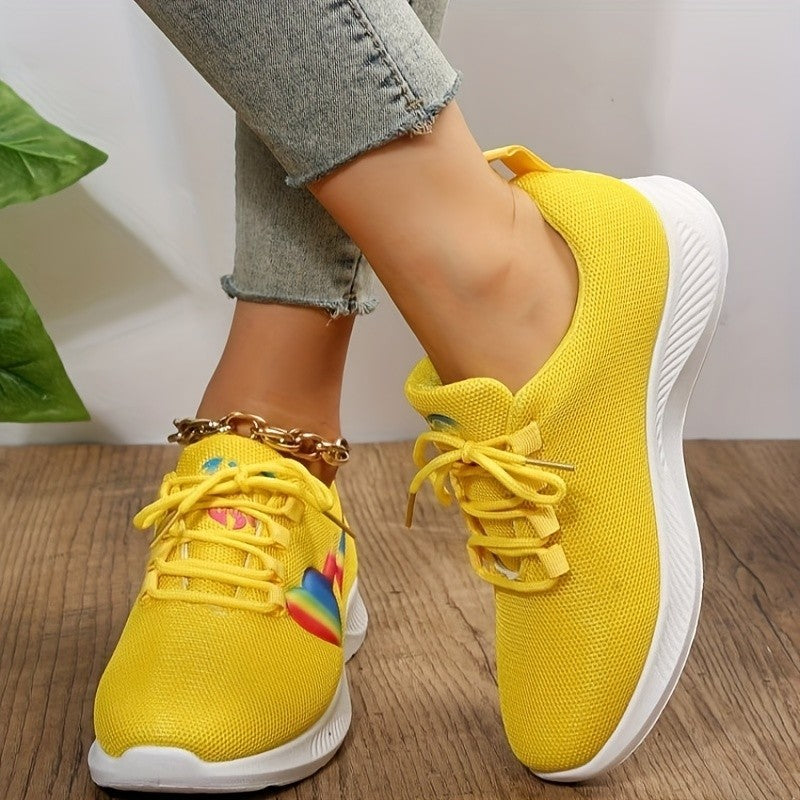 Stacey B's Mesh Lace-Up Sneakers