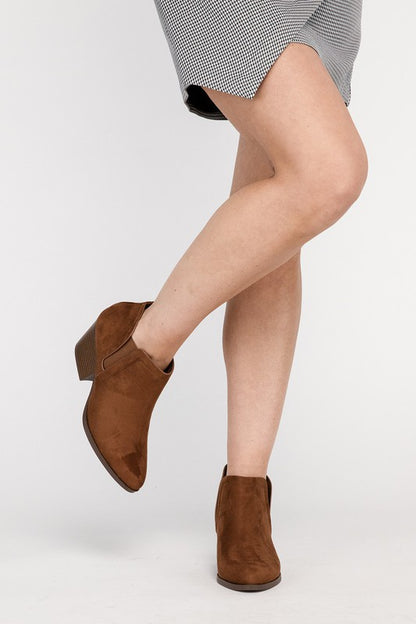 Stacey B's GWEN Suede Ankle Boots