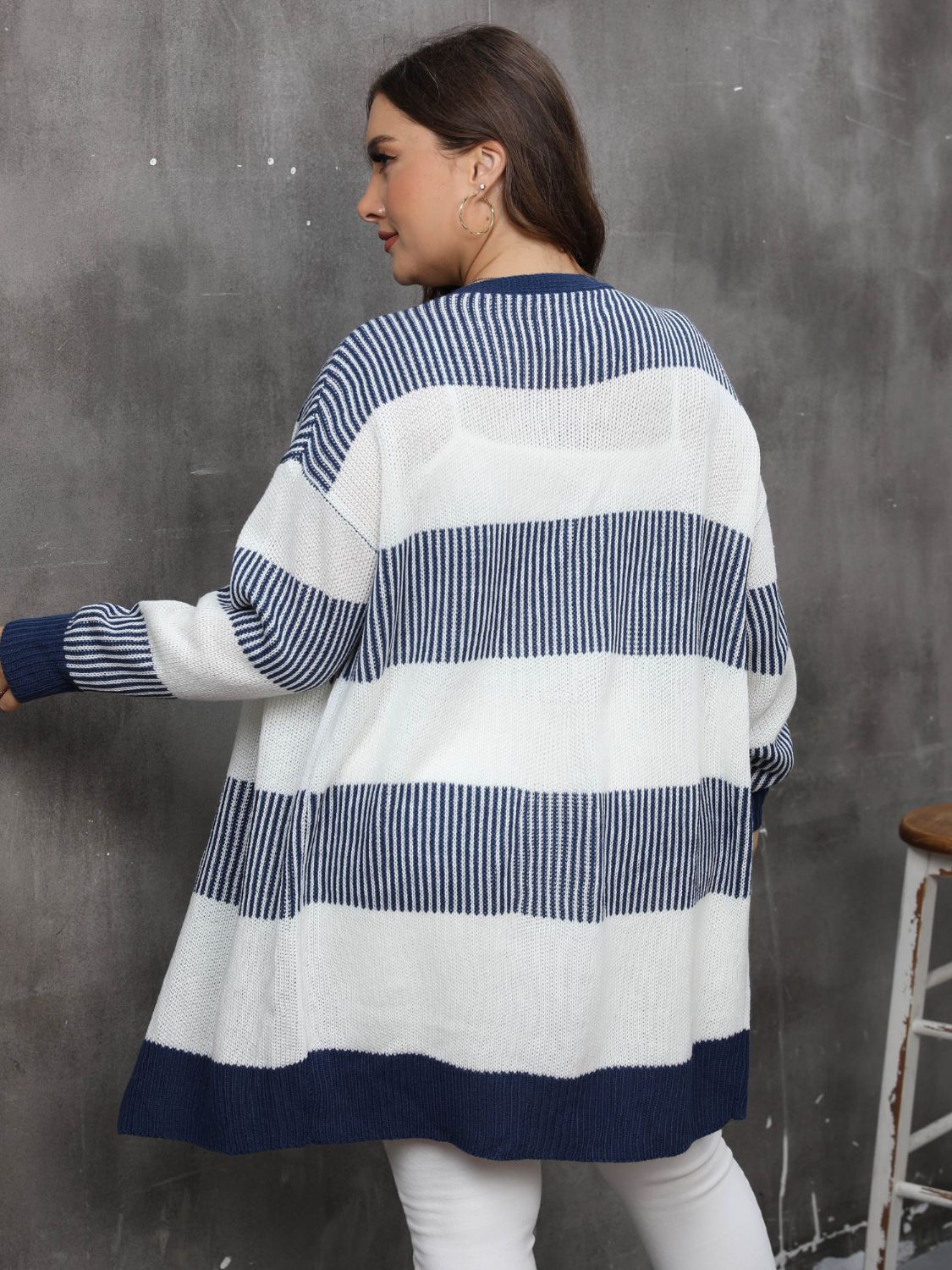 Stacey B's  Open Front Long Sleeve Cardigan