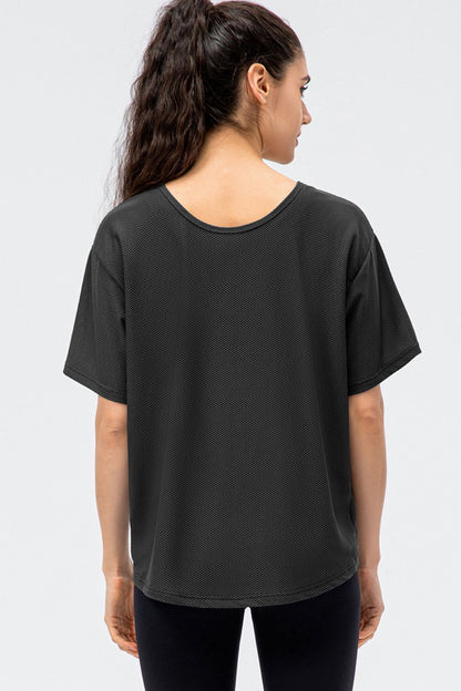 Stacey B's Round Neck Short Sleeve Active Tee