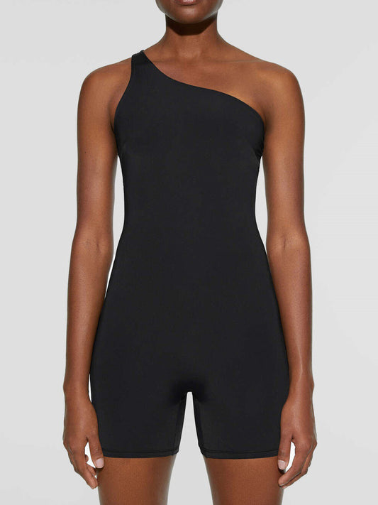 Stacey B's Single Shoulder Active Romper