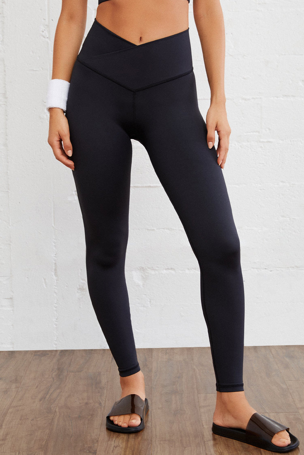 Stacey B's Black Arched Waist Seamless Active Leggings