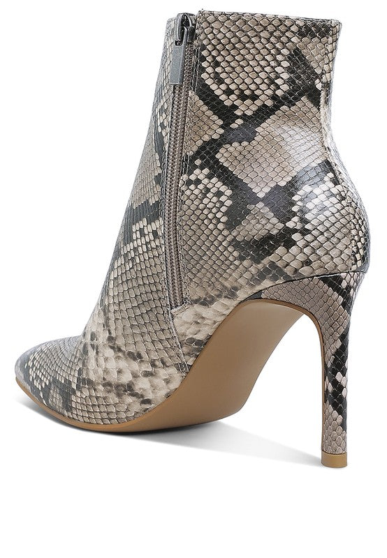 Stacey B's Tatria Textured Stiletto Heel Ankle Boots