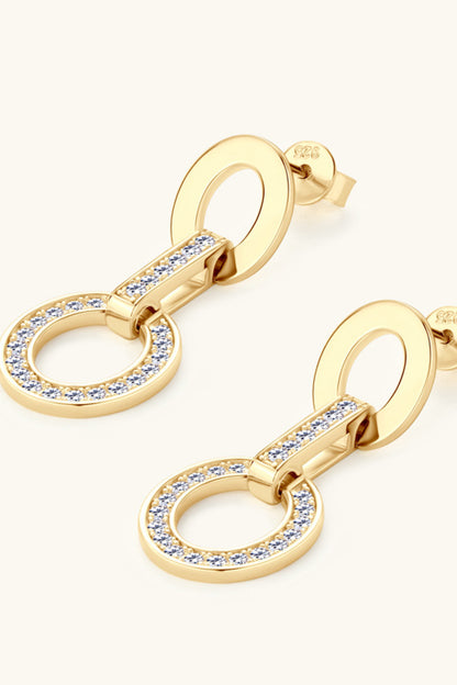 Stacey B's Moissanite 925 Sterling Silver Earrings